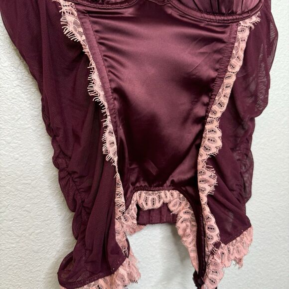 2008 Vintage Victorias Secret Sexy Little Things Garter Corset Bustier Pink 36C - Picture 2 of 4